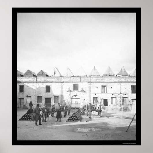 Inside Fort Marion in St. Augustine, FL 1864 Poster (Vorne)