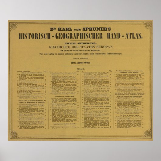 Inside Historischgeographischer Hand Atlas Poster (Vorne)