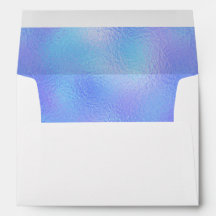Inside Imitate Iridescent Foil Umschläge