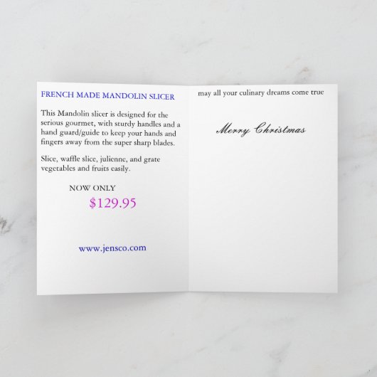 Inside joke feiertagskarte (Innenseite)