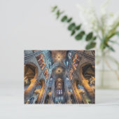 Inside Notre-Dame Postkarte (Stehend Vorderseite)