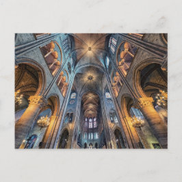 Inside Notre-Dame Postkarte