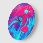 Inside of a lava lamp große wanduhr (Winkel)