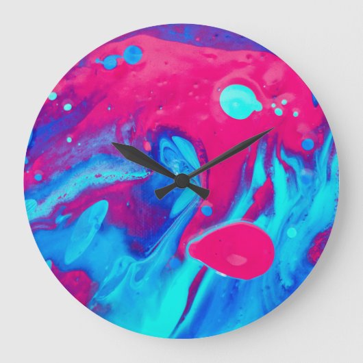 Inside of a lava lamp große wanduhr (Vorderseite)