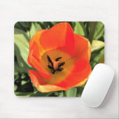 Inside Orange Tulip Mousepad (Mit Mouse)