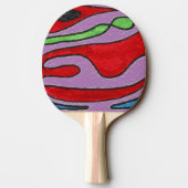 "Inside out" Abstrakt Ping Pong Paddle Tischtennis Schläger (Rückseite)