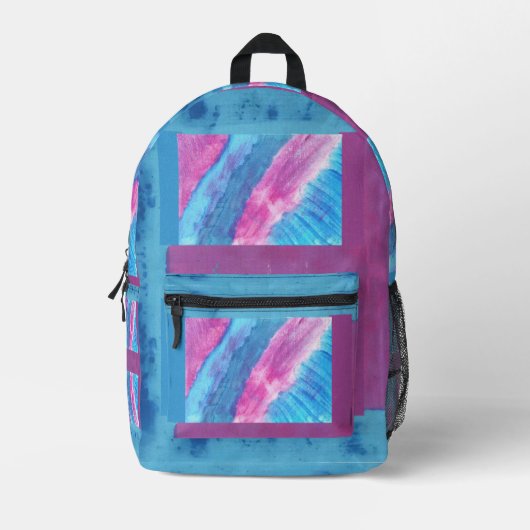 Inside Out The Purplue Bedruckter Rucksack (Vorderseite)