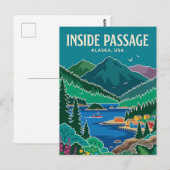Inside Passage Alaska Postkarte (Vorne/Hinten)