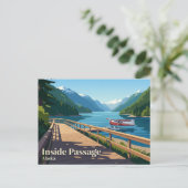 Inside Passage USA Postkarte (Stehend Vorderseite)