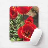 Inside Red Tulips Mousepad (Mit Mouse)