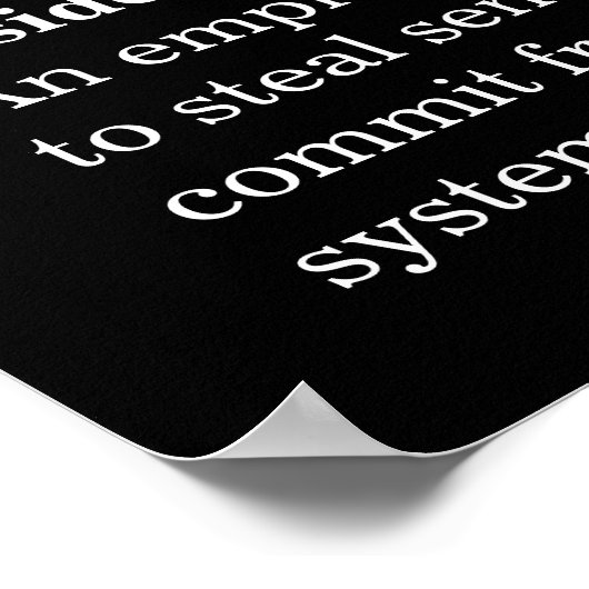 Insider Security Awareness Poster (Ecke)