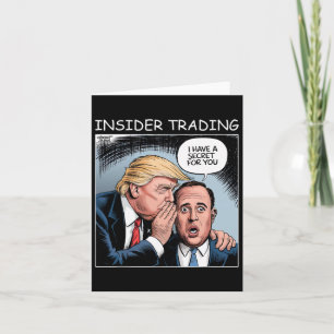 Insider Trading Trump - Funny Karte