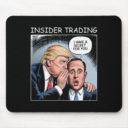 Insider Trading Trump - Funny Mousepad (Vorne)