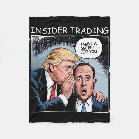 Insider-Trading Trump - Lustig Fleecedecke (Vorderseite)