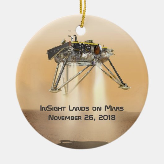 InSight Landing auf Mars Keramik Ornament (Vorne)