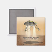 InSight Landing auf Mars Magnet (Vorderseite/Rückseite)