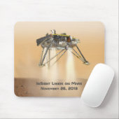 InSight Landing auf Mars Mousepad (Mit Mouse)