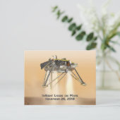 InSight Landing auf Mars Postkarte (Stehend Vorderseite)