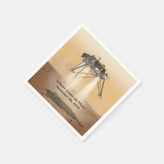 InSight Landing auf Mars Serviette (Ecke)