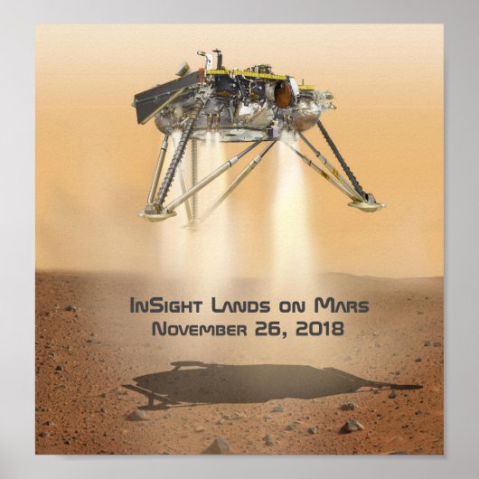 InSight Landing on Mars Poster (Vorne)