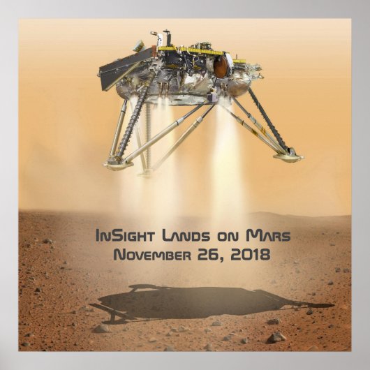 InSight Landing on Mars Poster (Vorne)