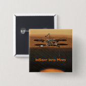 InSight Mars Lander Mission Button (Vorne & Hinten)