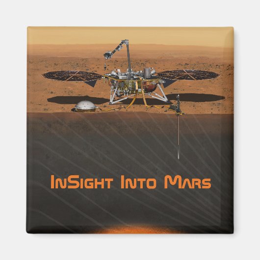 InSight Mars Lander Mission Magnet (Vorne)