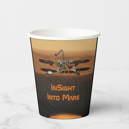 InSight Mars Lander Mission Pappbecher (Vorderseite)
