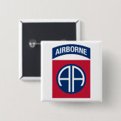 Insignia Military Veteran der 82. Im Flugzeug Abte Button (Vorne & Hinten)