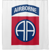 Insignia Military Veteran der 82. Im Flugzeug Abte Duschvorhang (Vorderseite)