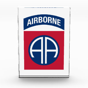 Insignia Military Veteran der 82. Im Flugzeug Abte Fotoblock