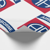 Insignia Military Veteran der 82. Im Flugzeug Abte Geschenkpapier (Ecke)