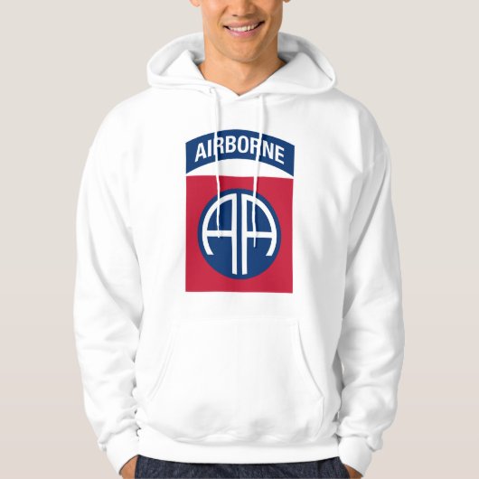 Insignia Military Veteran der 82. Im Flugzeug Abte Hoodie (Vorderseite)