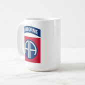Insignia Military Veteran der 82. Im Flugzeug Abte Kaffeetasse (Vorderseite Links)