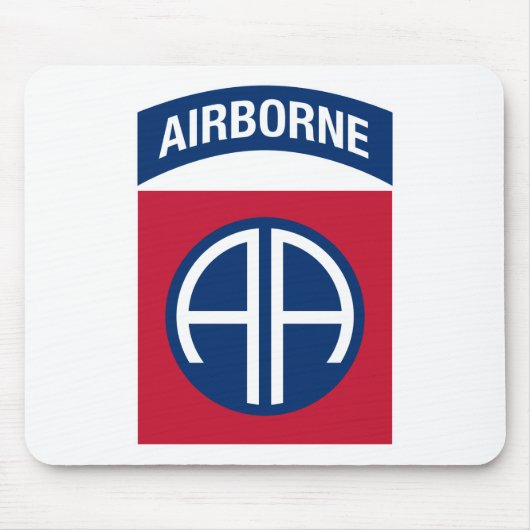 Insignia Military Veteran der 82. Im Flugzeug Abte Mousepad (Vorne)