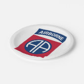 Insignia Military Veteran der 82. Im Flugzeug Abte Pappteller (Schrägansicht)