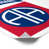 Insignia Military Veteran der 82. Im Flugzeug Abte Poster (Ecke)