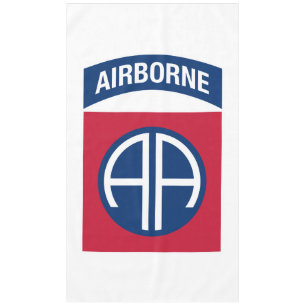 Insignia Military Veteran der 82. Im Flugzeug Abte Tischdecke