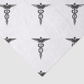 Insignien Caduceus Seidenpapier (Ausschnitt)