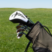 Insignien Caduceus White Monogramm Golf Headcover (In SItu)