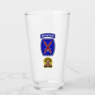 Insignien der 10. Mountain Division Glas