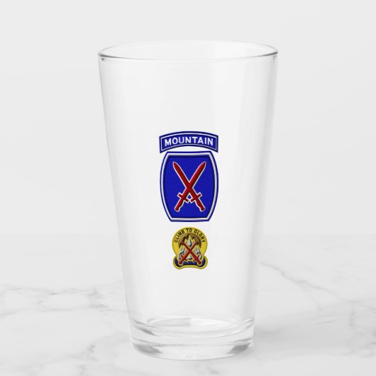 Insignien der 10. Mountain Division Glas (Vorderseite)