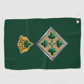 Insignien der 4. Infanterieabteilung Golfhandtuch (Horizontal)