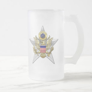 Insignien der Generalstabsverzweigung Mattglas Bierglas