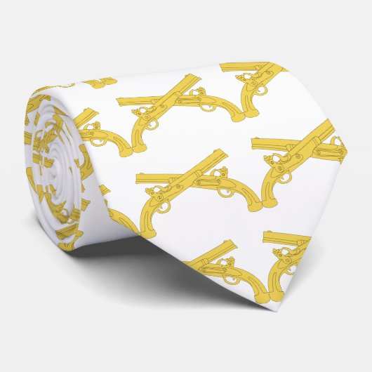 Insignien der Militärpolizei - Überquerte Pistolen Krawatte (Gerollt)