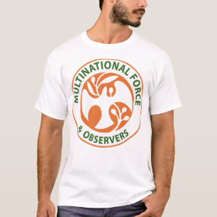 Insignien der multinationalen Truppe und Beobachte T-Shirt
