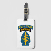 Insignien der Spezialkräfte Im Flugzeug Gepäckanhänger (Vorderseite Vertikal)