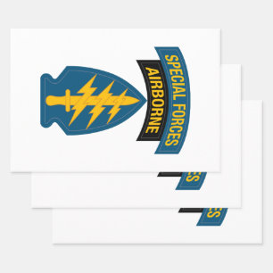 Insignien der Spezialkräfte Im Flugzeug Geschenkpapier Set