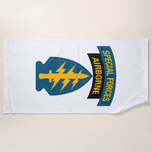 Insignien der Spezialkräfte Im Flugzeug Strandtuch