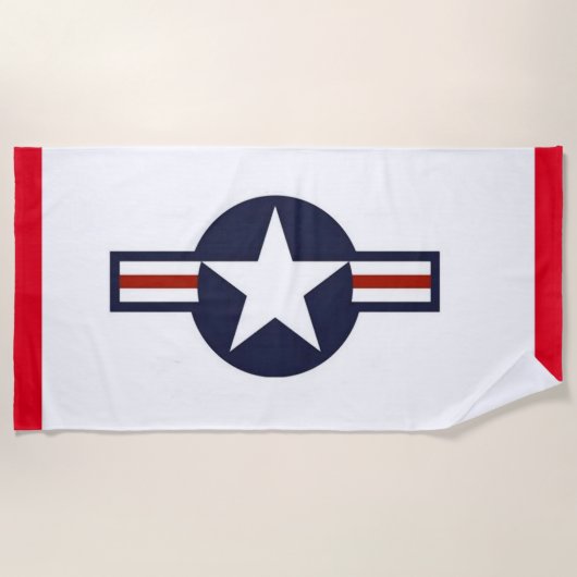 Insignien des 2. Weltkriegs für USAF-Luftfahrzeuge Strandtuch (Vorderseite)